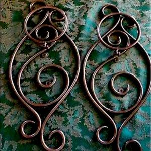 Set of 2 metal wind light by partylite sconces